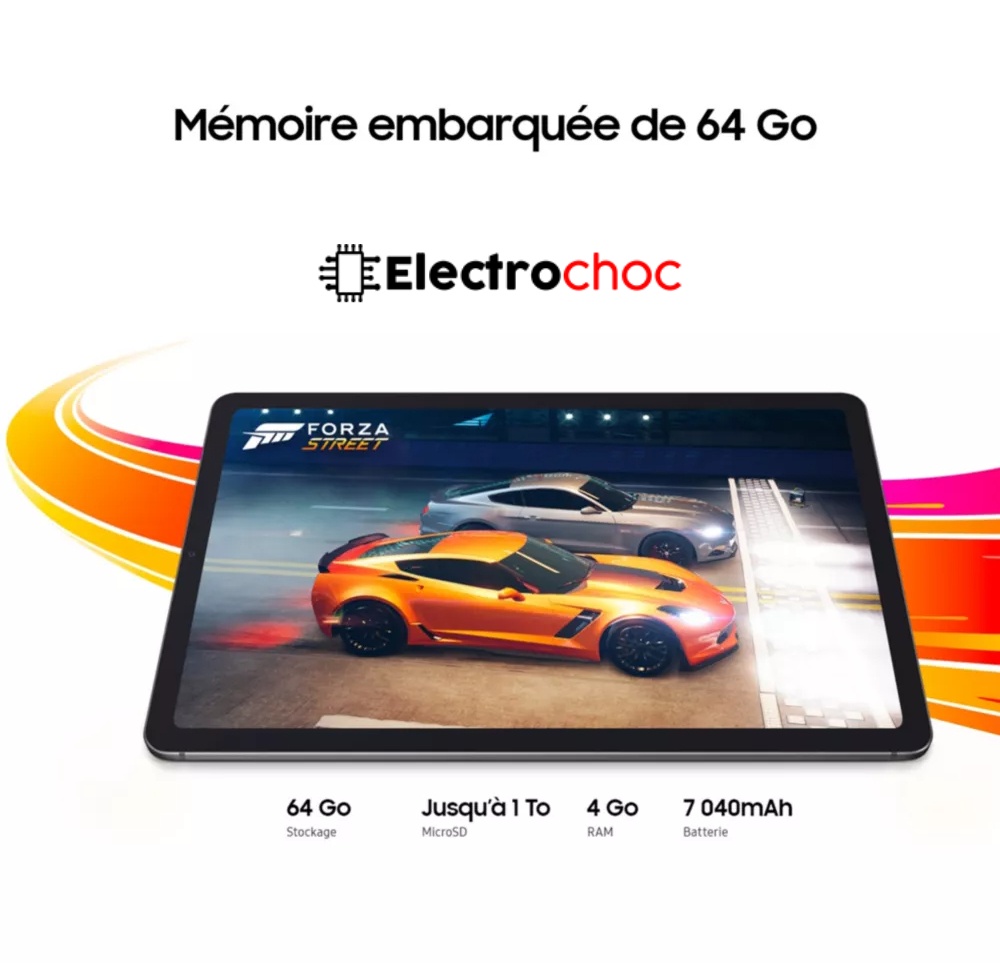 Tablette 10,4 po Galaxy Tab S6 Lite SM-P613NZABXAC de Samsung avec  processeur à 8 cœurs de 1,8 GHz, stockage de 64 Go - Gris Oxford