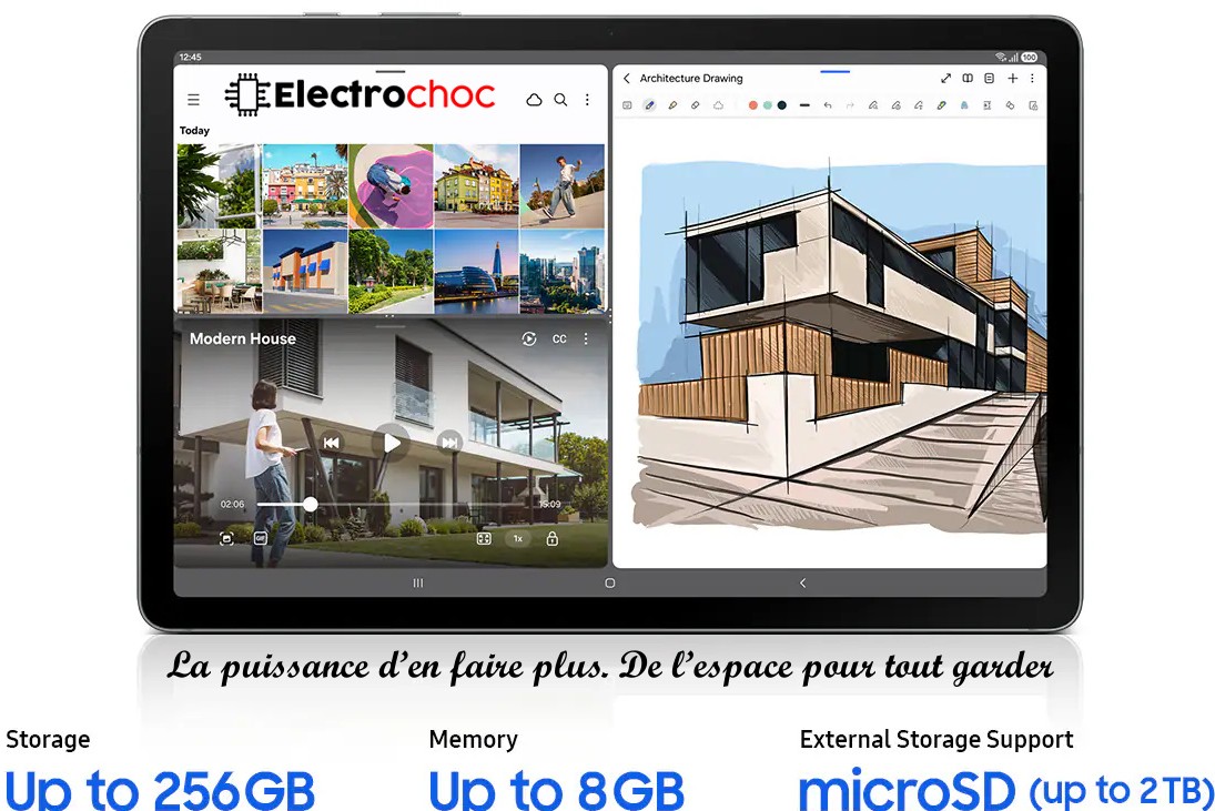 Tablette Android SAMSUNG Galaxy Tab S10 Lite 10.9 128 Go Gris – Image 3